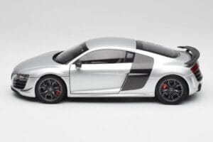Audi R8 GT Type 42 Ice Stříbrný Metallic Kyosho 1:18 09218IS Kov – obrázek 4 z 8