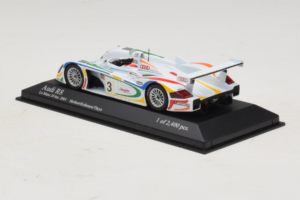 Audi R8 LMP #3 J. Herbert / R. Kelleners 24 Hours of Le Mans 2001 Minichamps 1:43 400010903 Kov – obrázek 3 z 5