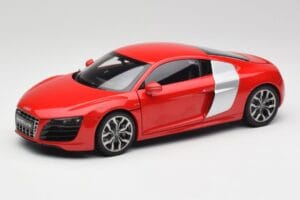 Audi R8 V10 Brilliant Červený Kyosho 1:18 09216RR Kov