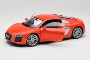 Audi R8 V10 Červený Welly 1:18 18052W Kov – obrázek 2 z 8