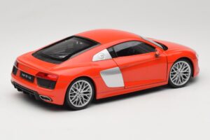Audi R8 V10 Červený Welly 1:18 18052W Kov – obrázek 3 z 8