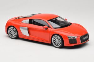 Audi R8 V10 Červený Welly 1:18 18052W Kov – obrázek 6 z 8