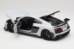 Audi R8 4S V10 Performance Bílý Kengfai 1:18 VAKF-0357 Kov – obrázek 5 z 8