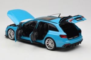 Audi RS4 B9 Avant Darwin Pro Modrý Kilo Works 1:18 KLW002303 Kov – obrázek 5 z 8