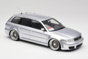 Audi RS4 B5 Avant Stříbrný Custom Wheels Otto 1:18 OT521 Pryskyřice – obrázek 4 z 6