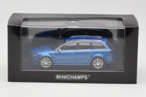 Audi RS4 B7 Avant Blue Metallic Minichamps 1:43 AUDI010 Kov – obrázek 4 z 4
