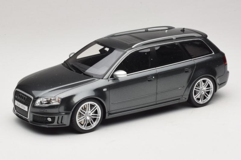 Audi RS4 B7 Šedý Otto 1:18 OT721 Pryskyřice