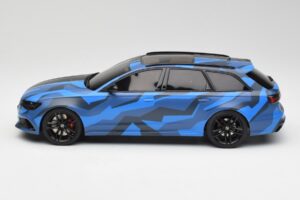 Audi RS6 C7 Avant GMK Modrý & Černý GT Spirit 1:18 GT799 Pryskyřice – obrázek 3 z 6