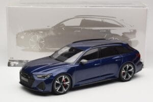 Audi RS6 C8 Avant Blue Metallic Minichamps 1:18 155018011 Kov – obrázek 6 z 6