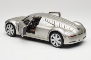 Audi Rosemeyer Stříbrný Maisto 1:18 31625 Kov – obrázek 5 z 8