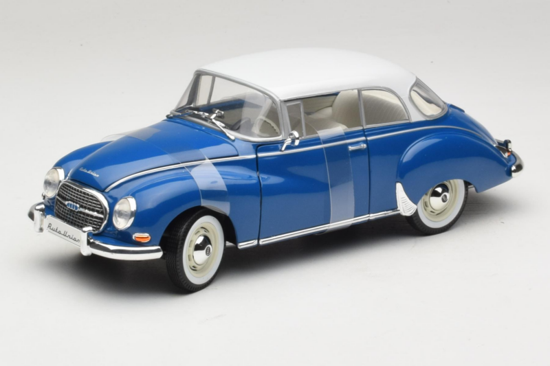 Auto Union 1000 S Coupe Modrý Bílý Revell 1:18 08909 Kov