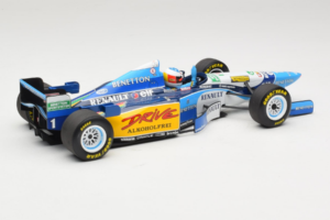 Benetton B195 Renault #1 M. Schumacher Benetton Formula French Grand Prix Winner 1995 Minichamps 1:18 100950001 Kov – obrázek 2 z 7