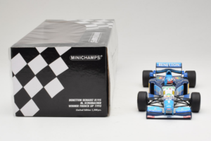 Benetton B195 Renault #1 M. Schumacher Benetton Formula French Grand Prix Winner 1995 Minichamps 1:18 100950001 Kov – obrázek 6 z 7