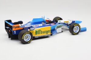 Benetton Renault B195 #1 M. Schumacher Winner Monaco GP 1995 Minichamps 1:18 510952301 Kov – obrázek 2 z 6