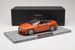 Bentley Continental GT Speed Kabriolet Orange Metallic Minichamps 1:18 107139430 Kov – obrázek 6 z 6