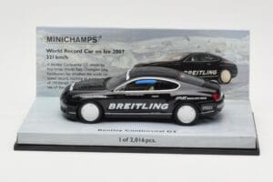 Bentley Continental GT World Record Car on Ice Černý Minichamps 1:43 436139026-O Kov