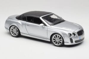 Bentley Continental Supersports Kabriolet 1. Generace Stříbrný Bburago 1:18 18-11037S Kov – obrázek 6 z 8