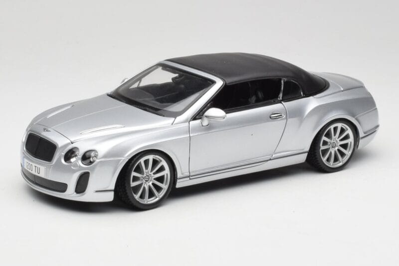 Bentley Continental Supersports Kabriolet 1. Generace Stříbrný Bburago 1:18 18-11037S Kov