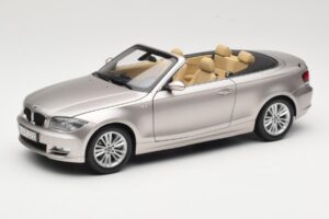BMW 1 Series E88 Kabriolet Mineral Silver Metallic Kyosho 1:18 80430427020 Kov
