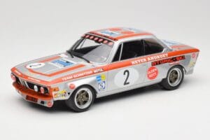 BMW 2800 CS E9 #2 Team Schnitzer J. Fitzpatrick / H. Heyer Winners Grand Prix Touring Cars Nurburgring 1972 Minichamps 1:18 1