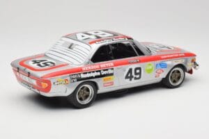 BMW 2800 CS E9 #49 Team Schnitzer G. Herzog / H. Heyer 24 Hours of Spa 1972 Minichamps 1:18 155722749 Kov – obrázek 2 z 6