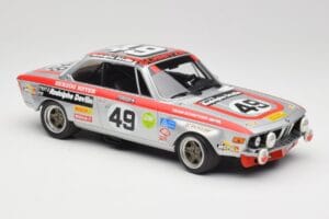 BMW 2800 CS E9 #49 Team Schnitzer G. Herzog / H. Heyer 24 Hours of Spa 1972 Minichamps 1:18 155722749 Kov – obrázek 4 z 6