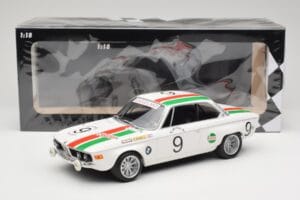 BMW 2800 CS E9 #9 Castrol BMW T. Moorkens / E. Haxhe 24 Hours of Spa 1971 Minichamps 1:18 155712709 Kov – obrázek 6 z 6