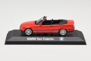 BMW 3 Series E30 Kabriolet Červený Minichamps 1:43 80429421500 Kov