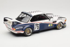 BMW 3.0 CSL E9 Garage Du Bac #76 P. Depnic / H. Coulon 24 Hours of Le Mans 1977 Minichamps 1:18 155772576 Kov – obrázek 2 z 6