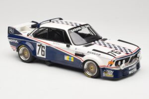 BMW 3.0 CSL E9 Garage Du Bac #76 P. Depnic / H. Coulon 24 Hours of Le Mans 1977 Minichamps 1:18 155772576 Kov – obrázek 4 z 6