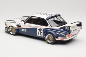 BMW 3.0 CSL E9 Garage Du Bac #76 P. Depnic / H. Coulon 24 Hours of Le Mans 1977 Minichamps 1:18 155772576 Kov – obrázek 5 z 6