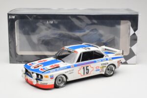 BMW 3.0 CSL E9 #15 BMW Alpina J. Peltier / H. Menzel 24 Hours of Spa 1973 Minichamps 1:18 155732695 Kov – obrázek 6 z 6