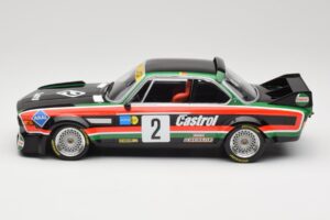 BMW 3.0 CSL E9 #2 Luigi Racing J-M. de Wael / A. de Fierlant Winners GP Nurburgring 1976 Minichamps 1:18 155762502 Kov – obrázek 3 z 6