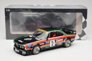 BMW 3.0 CSL E9 #2 Luigi Racing J-M. de Wael / A. de Fierlant Winners GP Nurburgring 1976 Minichamps 1:18 155762502 Kov – obrázek 6 z 6