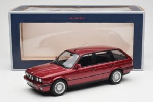 BMW 325i E30 Touring Červený Metallic Norev 1:18 183218 Kov – obrázek 6 z 6