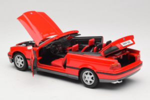 BMW 325i E36 Kabriolet Červený Maisto 1:18 50229 Kov – obrázek 5 z 8