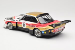 BMW 3.5 CSL E9 Hermetite #8 J. Fitzpatrick / T. Walkinshaw 1000 km Nurburgring 1976 Minichamps 1:18 155762608 Kov – obrázek 5 z 6