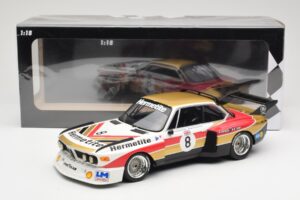 BMW 3.5 CSL E9 Hermetite #8 J. Fitzpatrick / T. Walkinshaw 1000 km Nurburgring 1976 Minichamps 1:18 155762608 Kov – obrázek 6 z 6