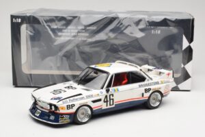 BMW 3.5 CSL E9 #46 Team Brock P. Brock / F. Muir / J. Aubriet 24 Hours of Le Mans 1976 Minichamps 1:18 153762646 Kov – obrázek 6 z 6