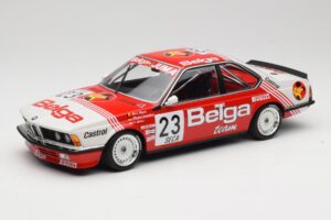 BMW 635 CSi E24 Belga Juma Racing M. Winkelhock / T. Regout 24 Hours of Spa 1985 Minichamps 1:18 155852523 Kov