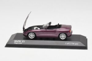 BMW Z1 E30 Fialový Metalíza Minichamps 1:43 400020101 Kov – obrázek 4 z 5