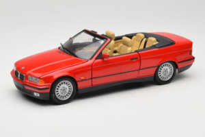 BMW 3 Series E36 Kabriolet Červený UT Models 1:18 BMW005 Kov