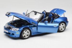 BMW Z3 E36 M Roadster Estoril Blue Bburago 1:18 3349-M1 Kov – obrázek 2 z 8