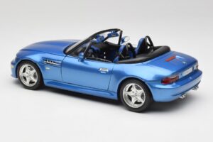 BMW Z3 E36 M Roadster Estoril Blue Bburago 1:18 3349-M1 Kov – obrázek 7 z 8