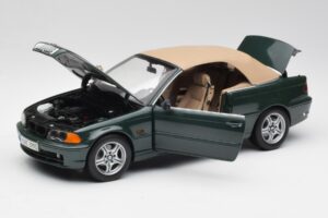 BMW 3 E46 Kabriolet Zelený Kyosho 1:18 80430009757 Kov – obrázek 2 z 8