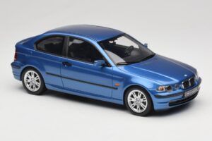 BMW 318ti E46 Compact Estoril Blue Otto 1:18 OT462 Pryskyřice – obrázek 4 z 6