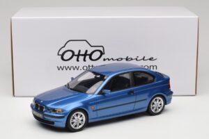 BMW 318ti E46 Compact Estoril Blue Otto 1:18 OT462 Pryskyřice – obrázek 6 z 6