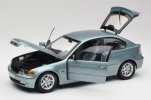 BMW 325Ti E46 Compact Světle Modrý Metalíza Kyosho 1:18 80430024439 Kov – obrázek 2 z 8