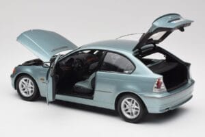 BMW 325Ti E46 Compact Světle Modrý Metalíza Kyosho 1:18 80430024439 Kov – obrázek 5 z 8