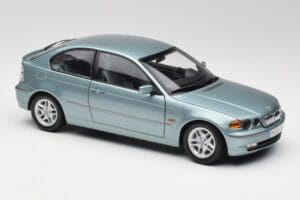 BMW 325Ti E46 Compact Světle Modrý Metalíza Kyosho 1:18 80430024439 Kov – obrázek 6 z 8